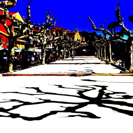 Le Lavandou Petanque pop blanc savoir-voir.com ProvencePhotoPopArt copyright