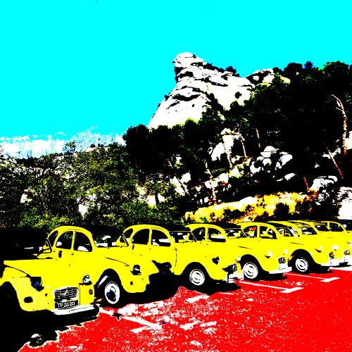 2CV Les  Beaux savoir-voir.com ProvencePhotoPopArt copyright 2CV Les  Beaux savoir-voir.com ProvencePhotoPopArt copyright