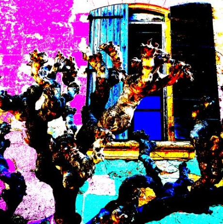 Lourmarin  pop lila savoir-voir.com ProvencePhotoPopArt copyright