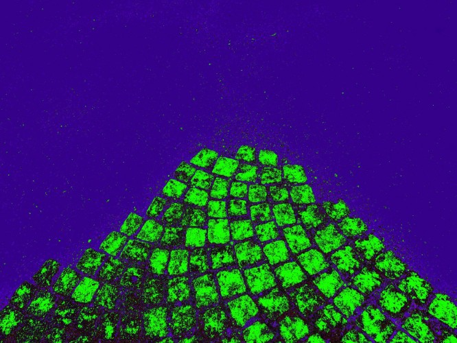 cobblevolcano green blue thomas pfister copyright savoir-voir.com photography